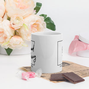 GOOD THING White glossy mug