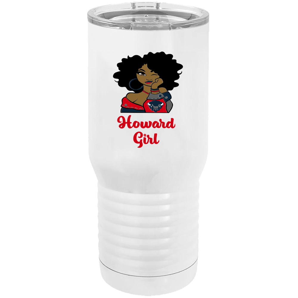 HU Girl Polar Camel - 20 ounce Sublimatable Tumbler including Slide to close lid