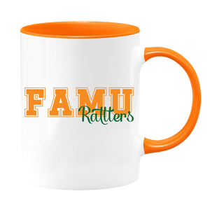 FAMU (RATTLERS 2) White with Colored Inside and Handle 11 oz. Coffee