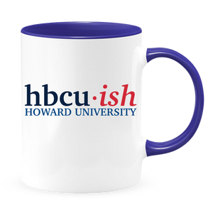 HBCUish Howard - White with Colored Inside and Handle 11oz. Coffee mug