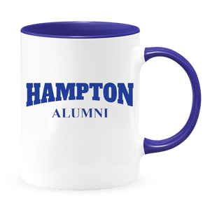 Hampton Alumni - White with Colored Inside and Handle 11 oz. Coffee mug