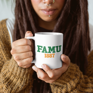 FAMU 1887 - White 15 oz. Coffee mug