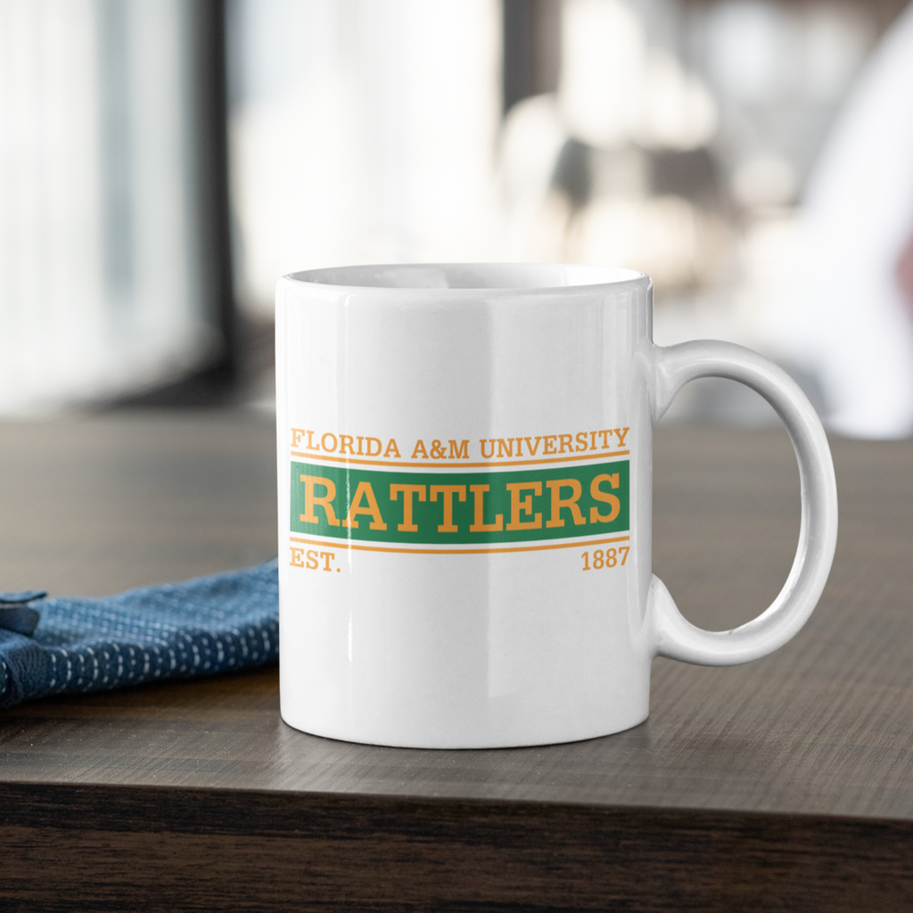 FAMU (Rattlers) - White 11 oz. Coffee mug