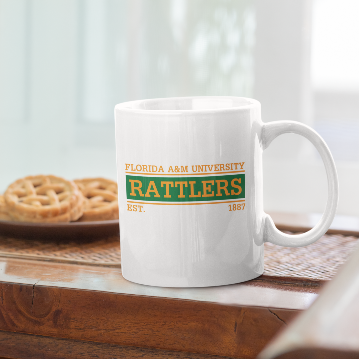 FAMU (Rattlers) - White 11 oz. Coffee mug