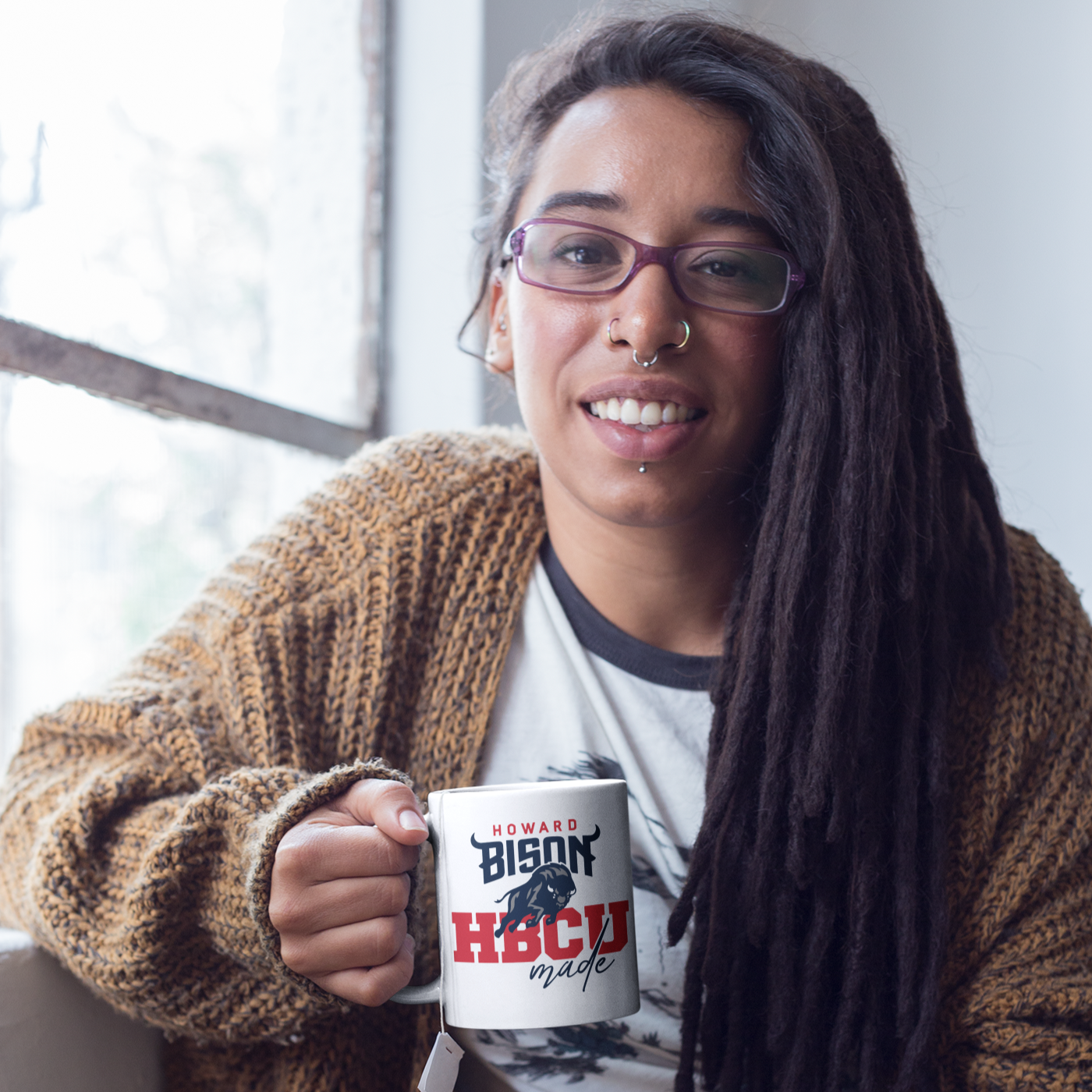 HBCU Made HU - 11 oz. Coffee Mug - White