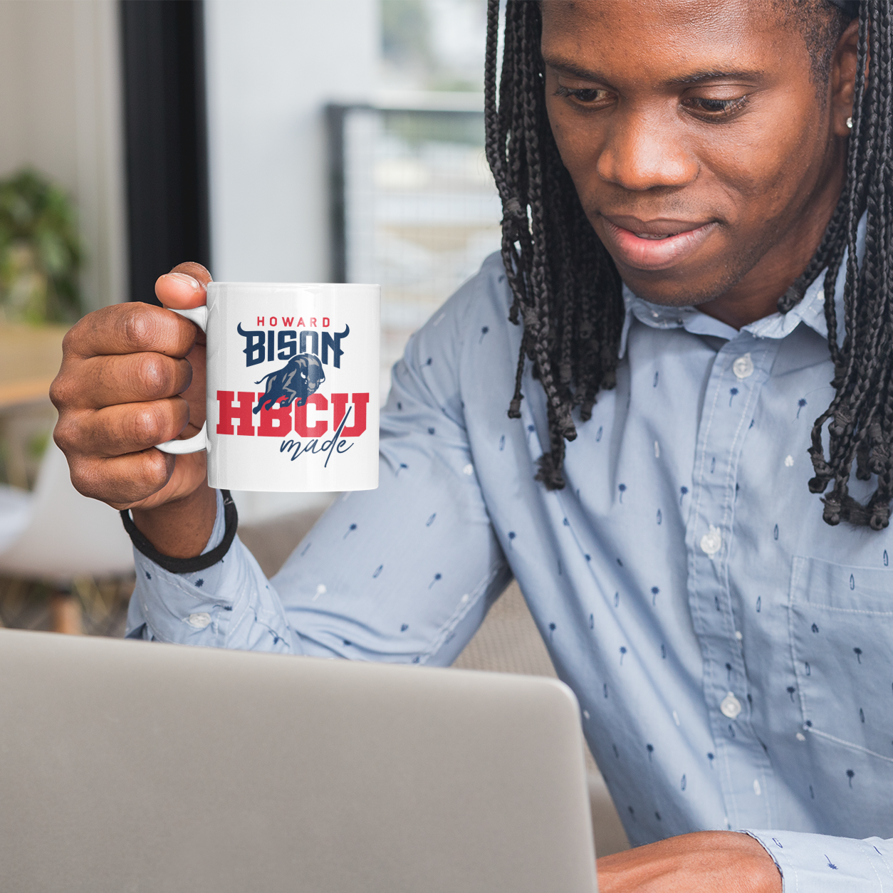 HBCU Made HU - 11 oz. Coffee Mug - White