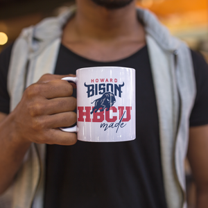 HBCU Made HU - 11 oz. Coffee Mug - White