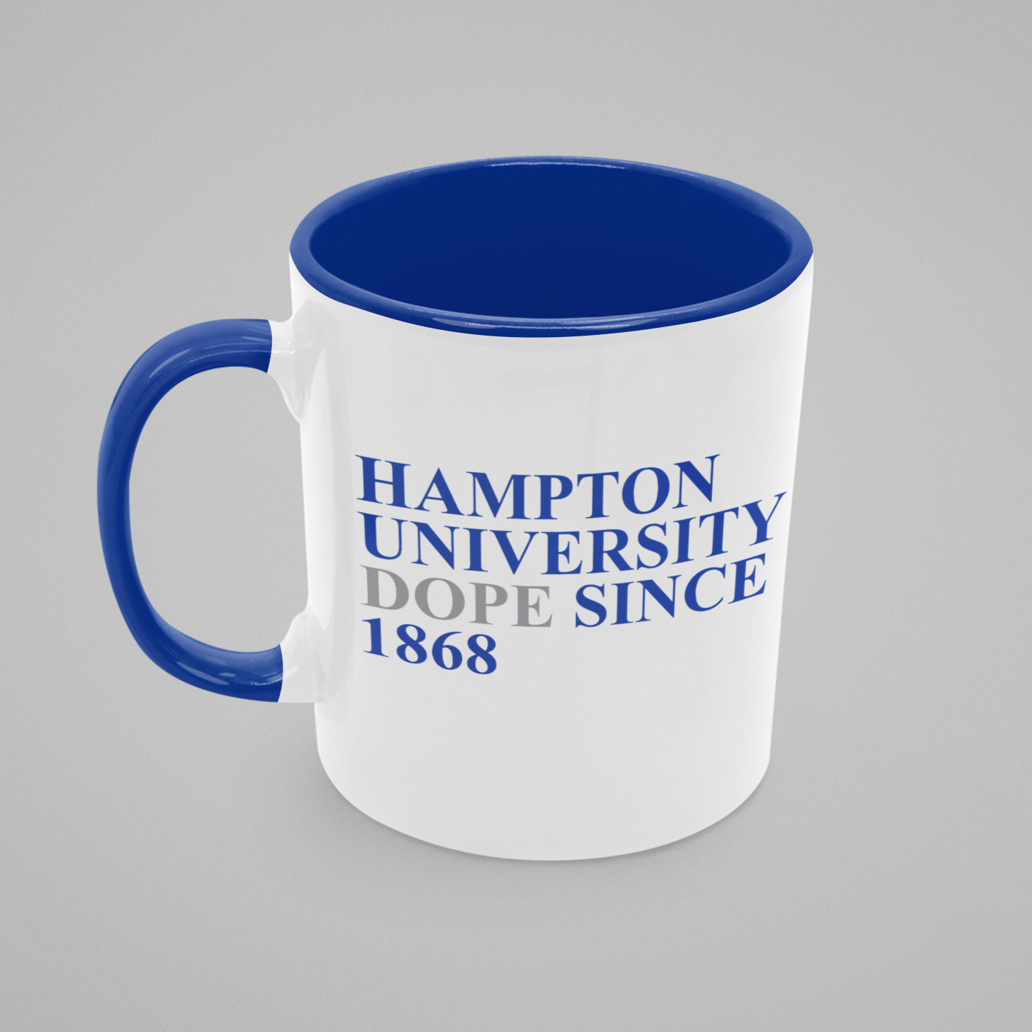 Hampton Dope Since - White with Colored Inside and Handle 11 oz. Coffee mug
