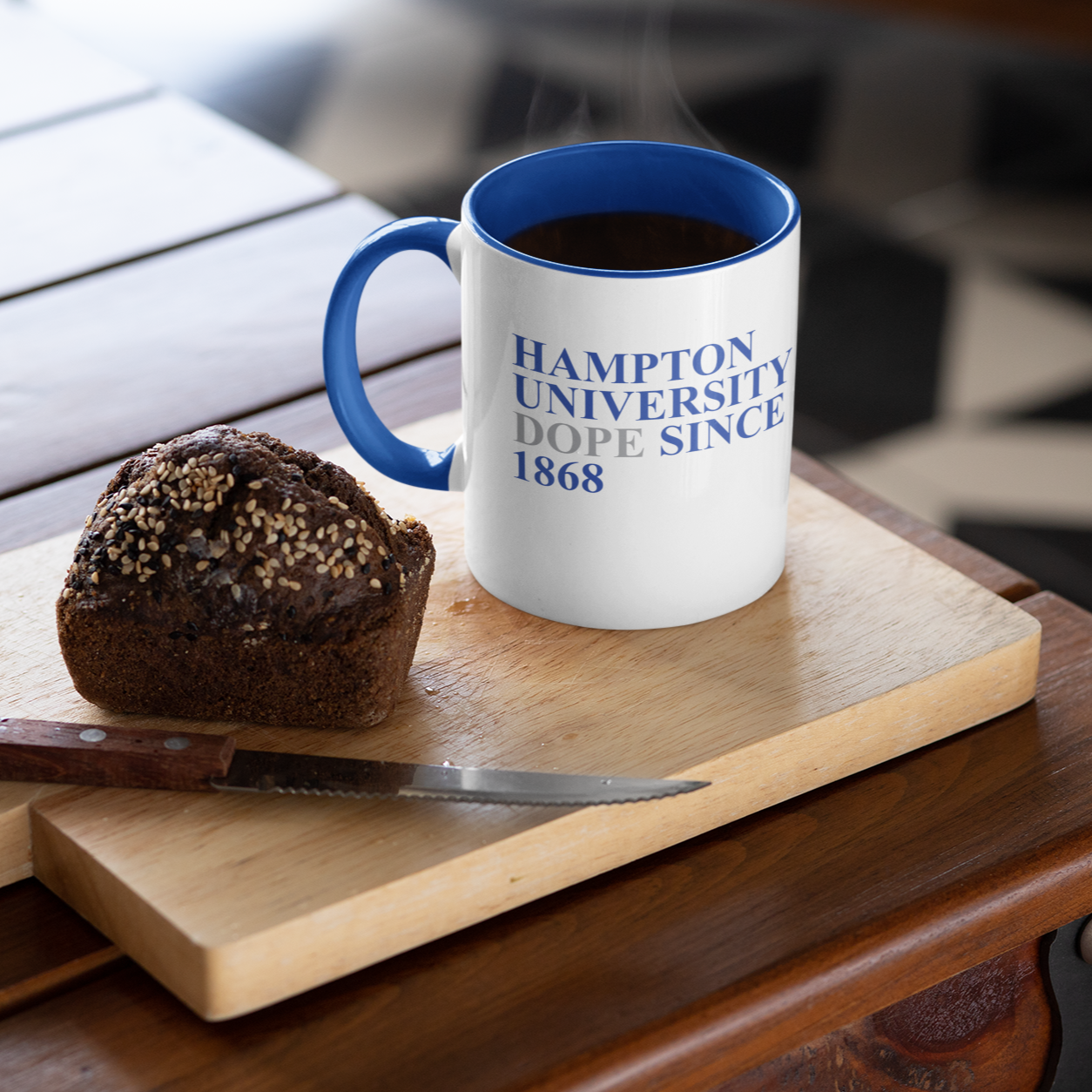 Hampton Dope Since - White with Colored Inside and Handle 11 oz. Coffee mug