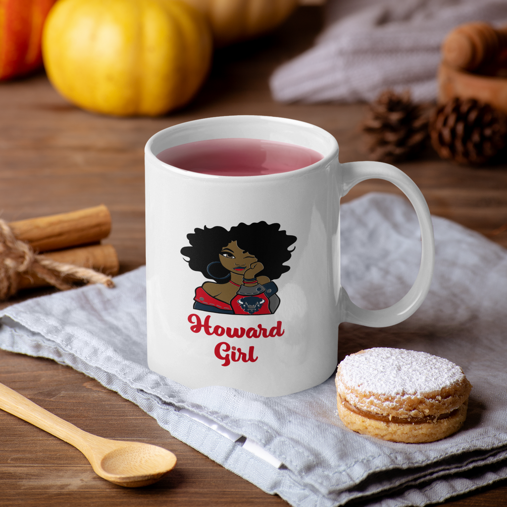 HU Girl - White 11 oz. Coffee mug