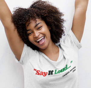 SAY IT LOUD T (Women/White or Gray)