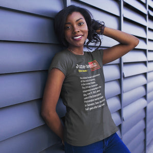JUNETEENTH T (Women/Gray)