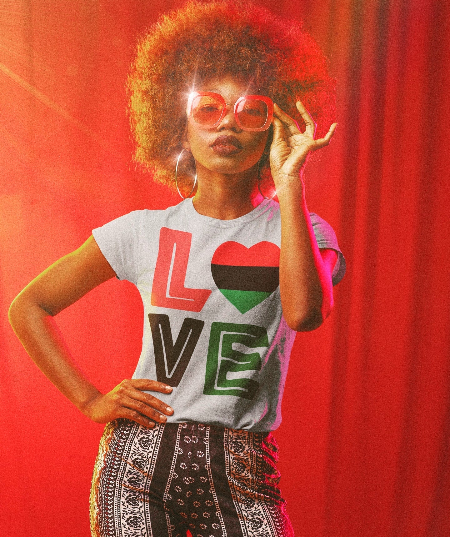 BlackLove365 Loveheart T (Women/Gray)