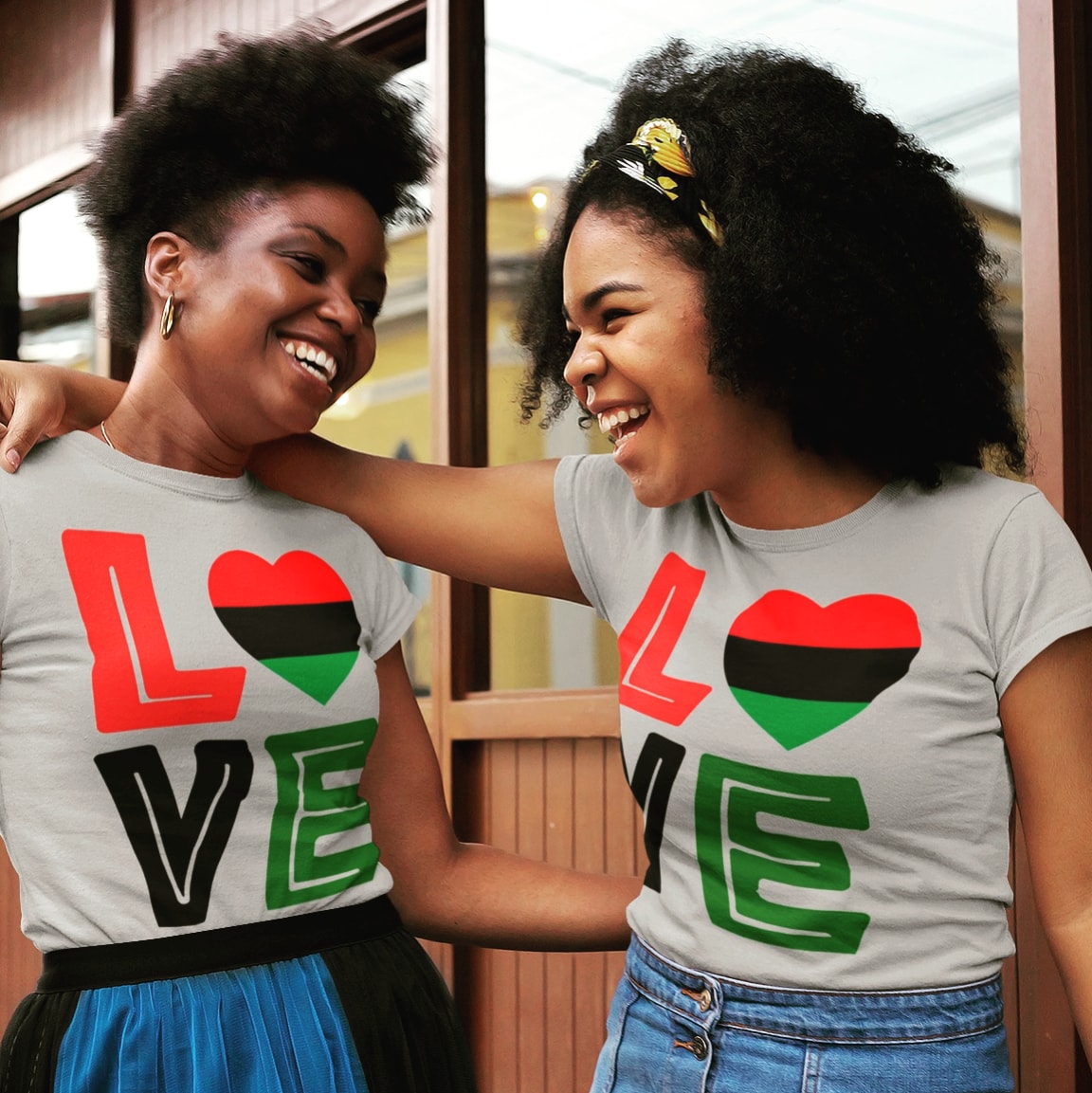 BlackLove365 Loveheart T (Women/Gray)
