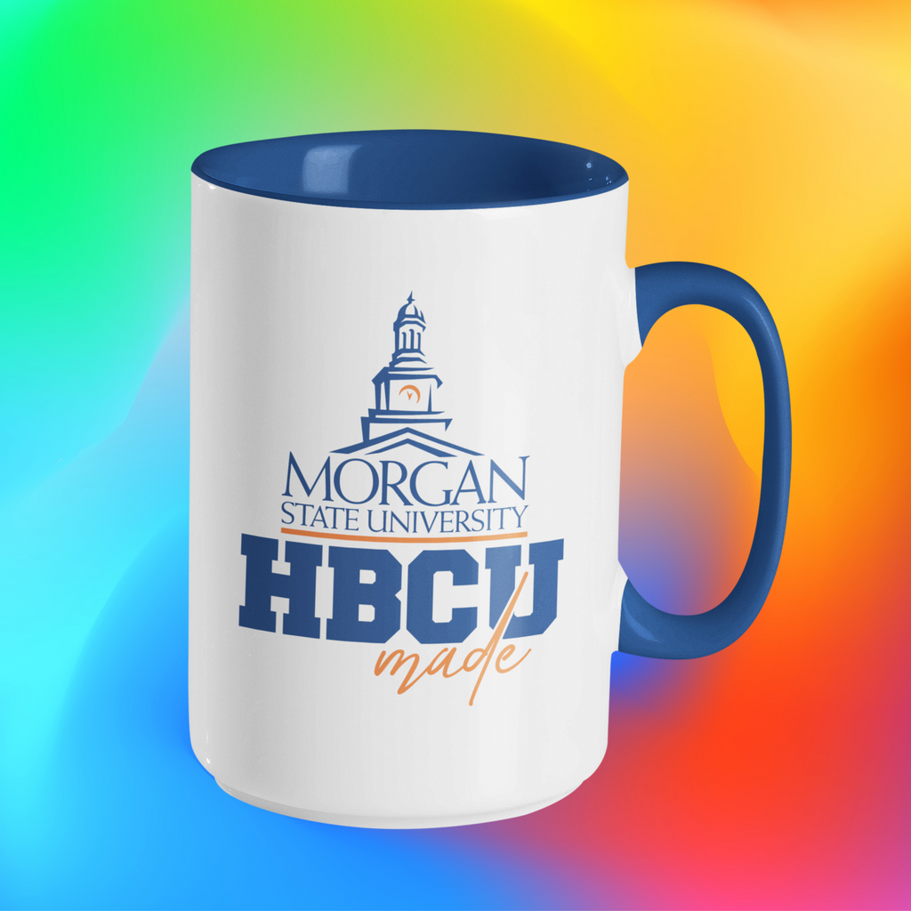 Morgan State HBCU MADE - 11 oz. Coffee Mug, White with Colored Inside and Handle
