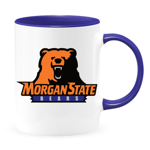 Morgan State Bears - 15 oz. White Coffee Mug, White with Colored Inside and Handle
