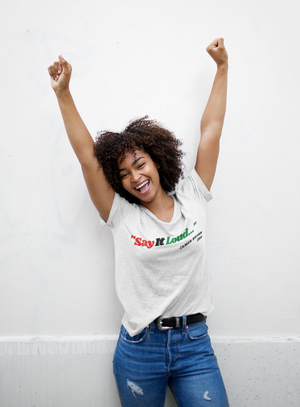 SAY IT LOUD T (Women/White or Gray)