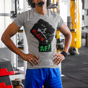 BLACK AF!  T (Unisex/Gray)