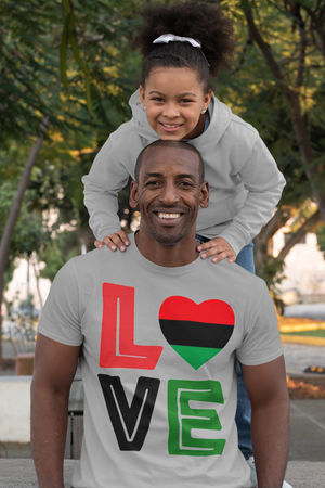 BLACKLOVE365 Loveheart T (Unisex/Gray)