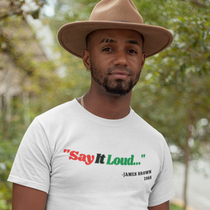 SAY IT LOUD  T shirt (Unisex/Gray or White)