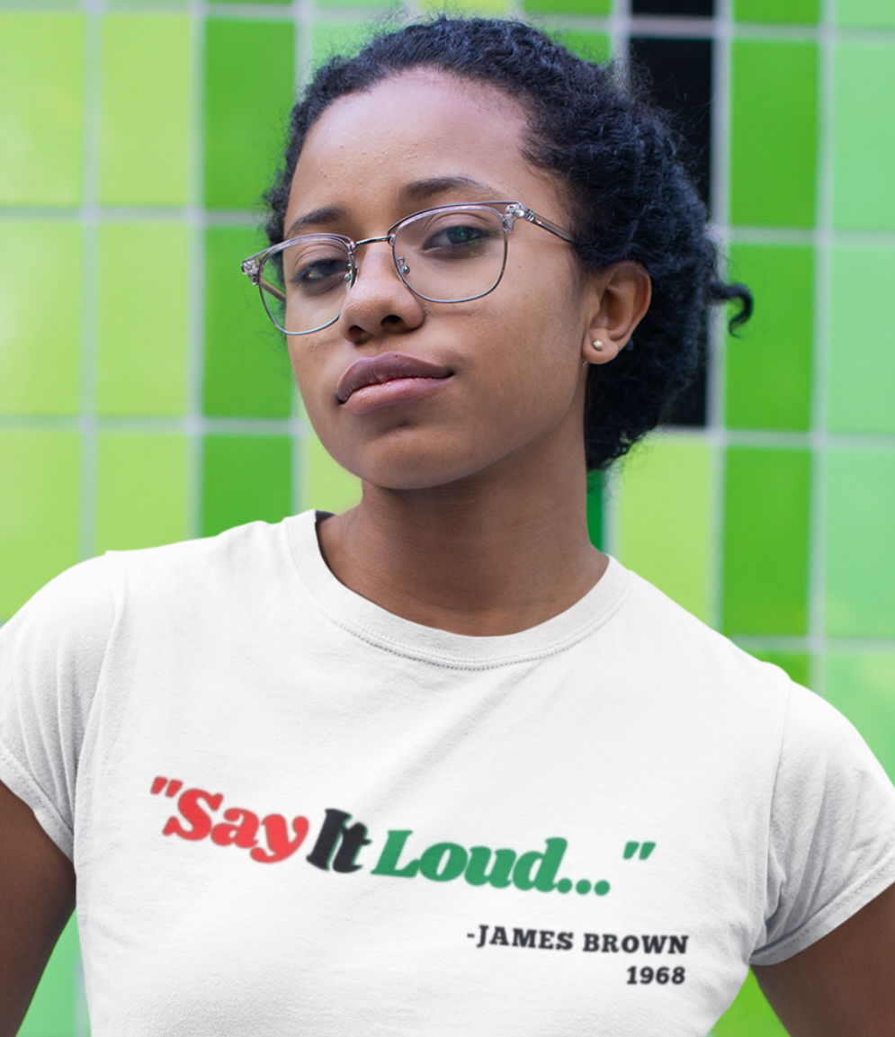 SAY IT LOUD T (Women/White or Gray)
