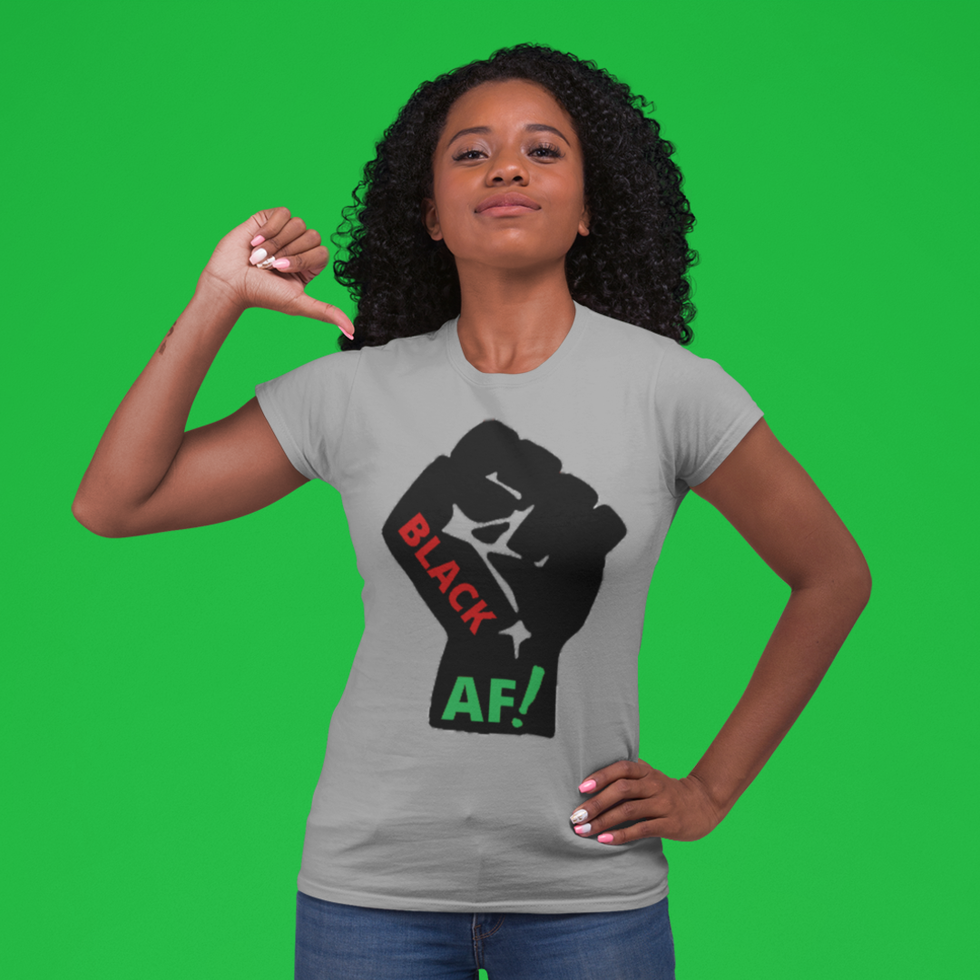 BLACK AF! T (Women/Gray)